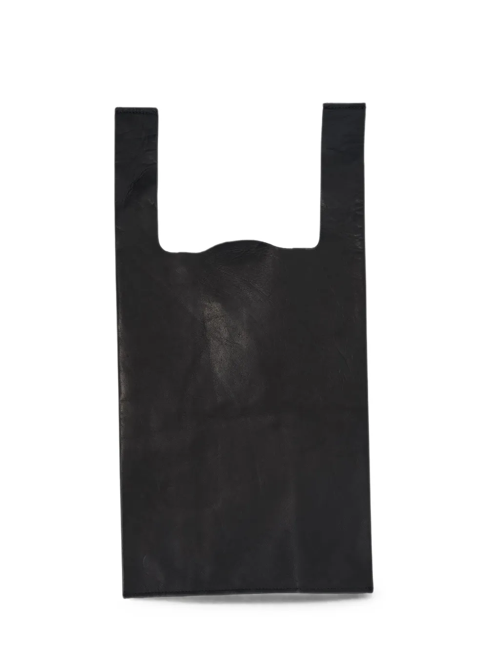 Comme Des Garçons Comme Des Garçons leather tote bag Zwart