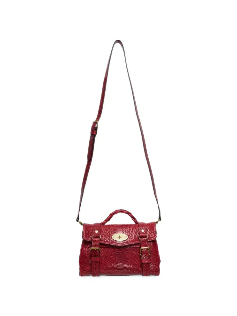 Mulberry mini Alexa snake-effect cross body bag