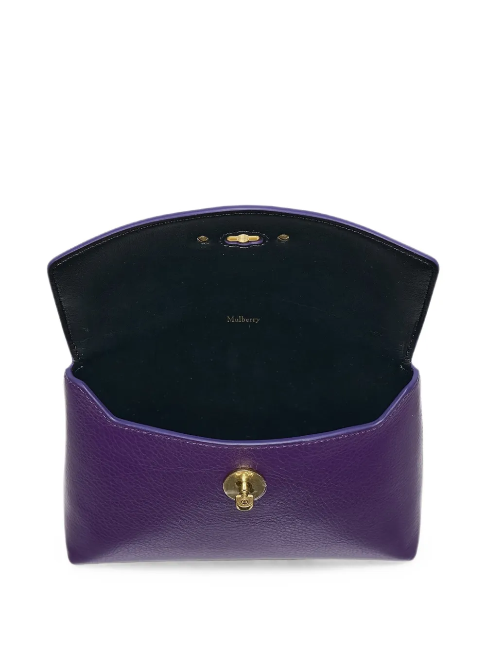 Mulberry Darley Postman's Lock leren buidel Paars