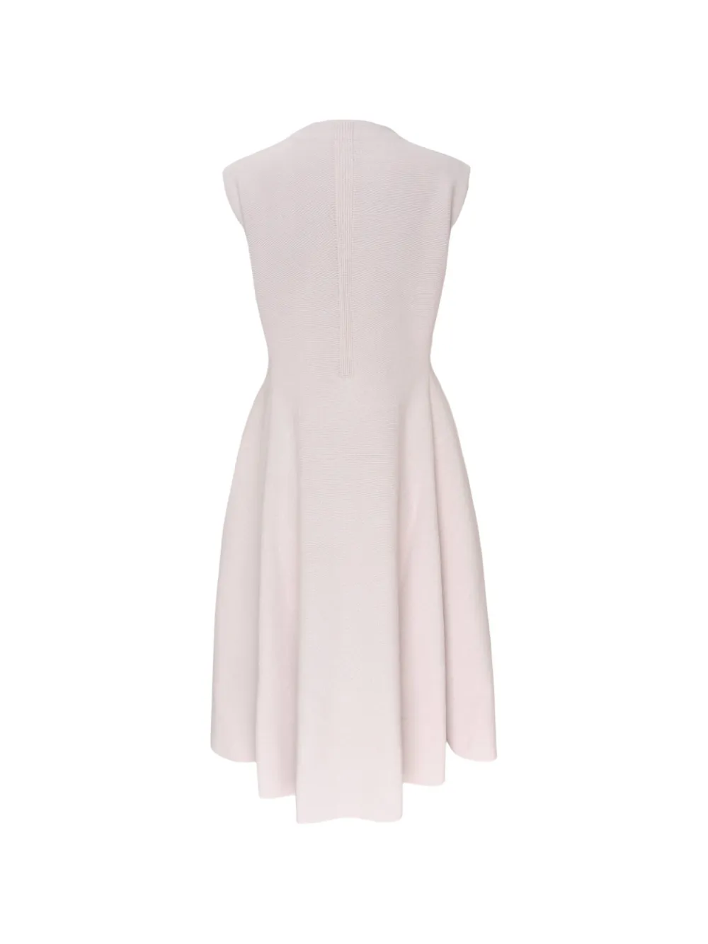 CFCL Milan ribgebreide uitlopende midi-jurk Beige