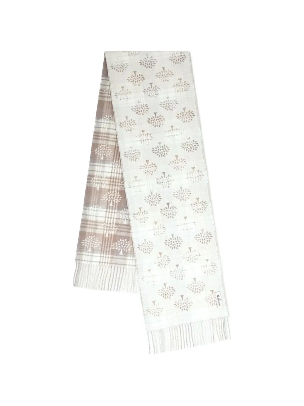 Mulberry check tree-print scarf - Toni neutri