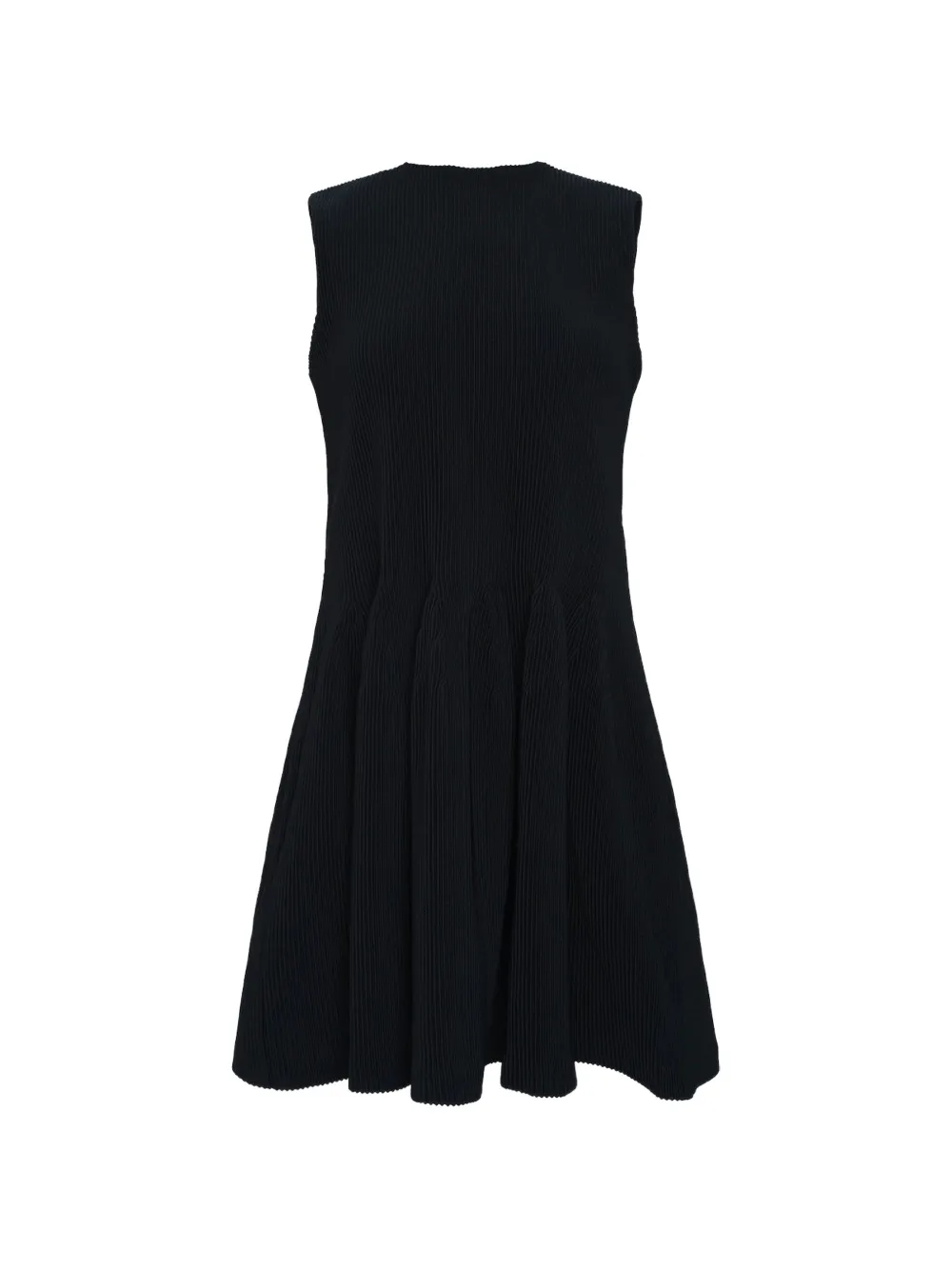 Cfcl Hypha Ribbed-knit Sleeveless Dress In Black