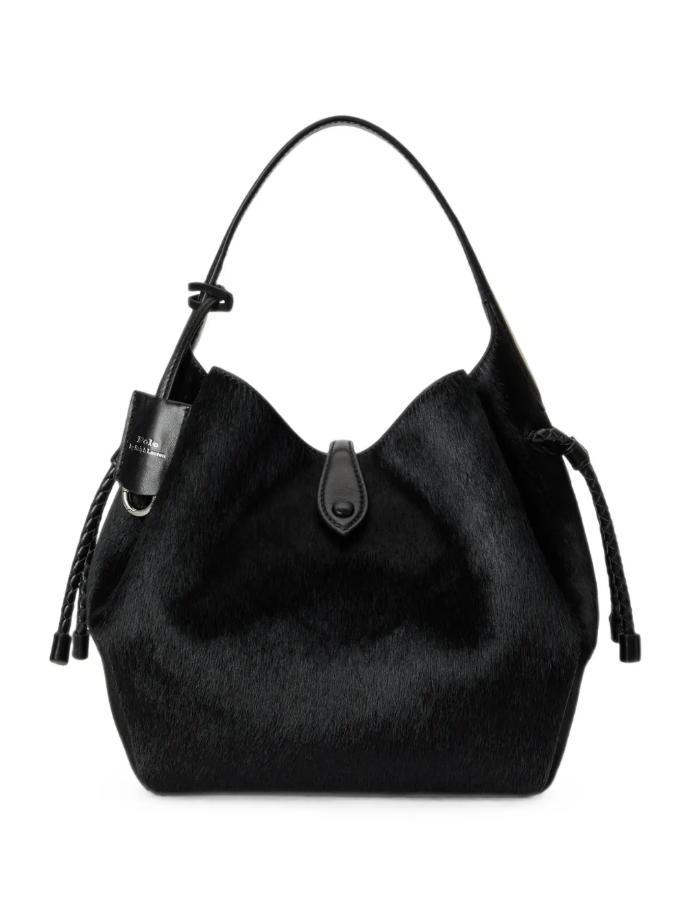 Polo Ralph Lauren calf-hair leather shoulder bag - Nero