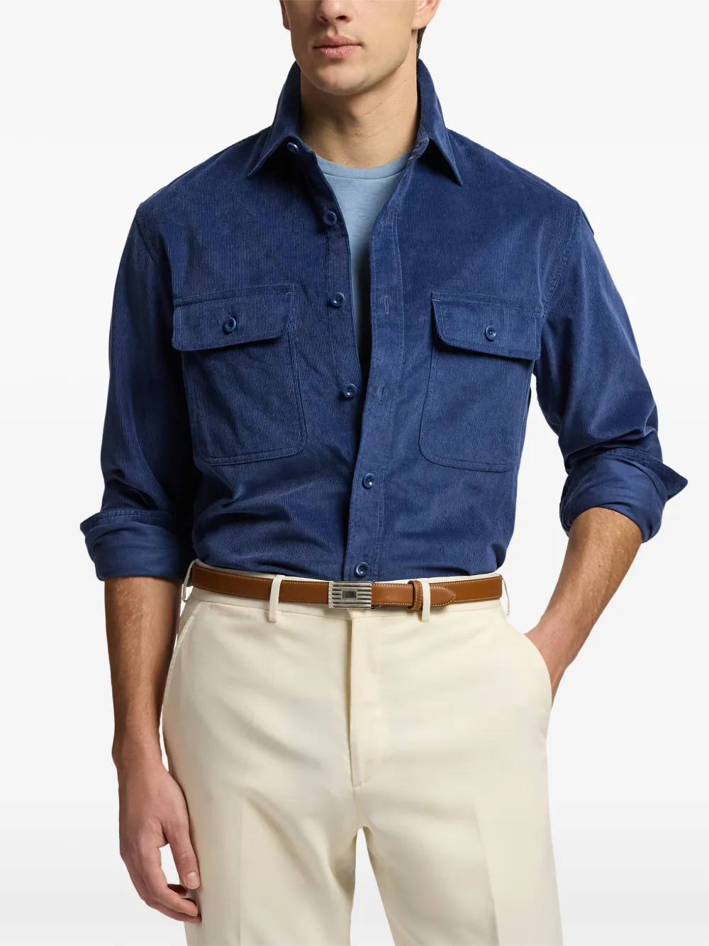 Ralph Lauren Purple Label Fine-Wale corduroy shirt