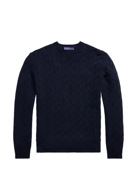 Ralph Lauren Purple Label suéter de cachemira en tejido de ochos