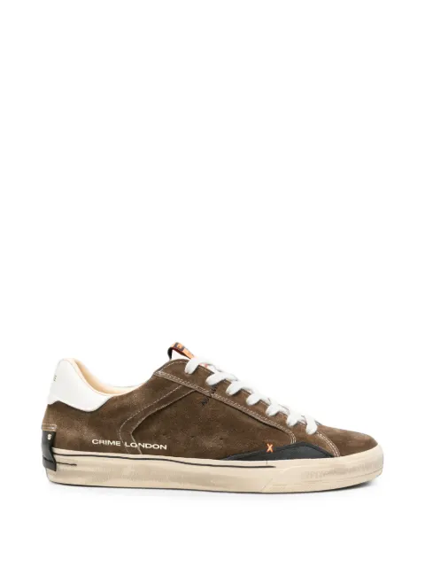 Crime London suede leather sneakers