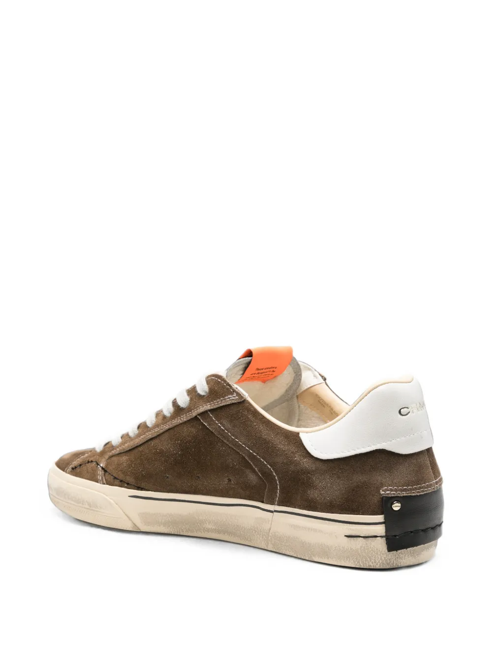 Crime London suede leather sneakers Bruin