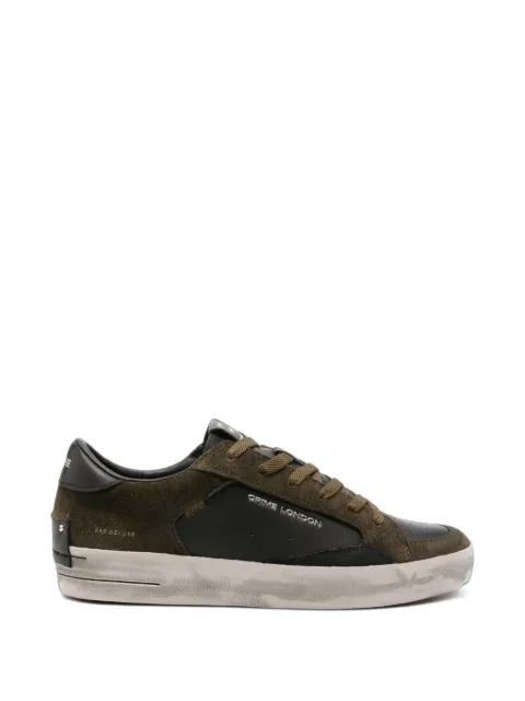 Crime London SK8 Deluxe distressed-effect panelled sneakers