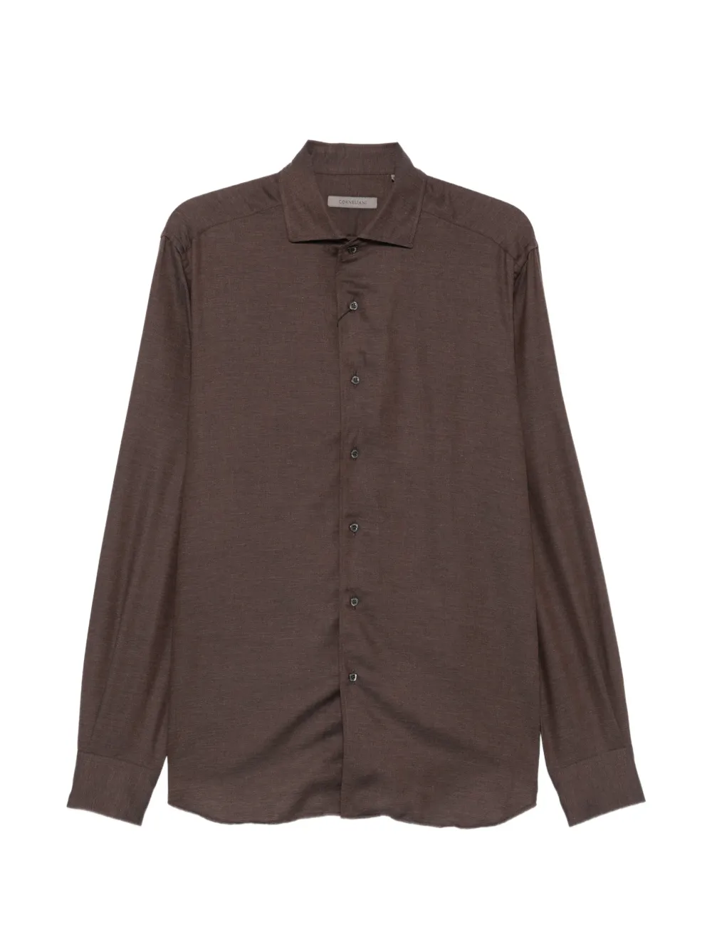 Corneliani Button-down Shirt In Brown