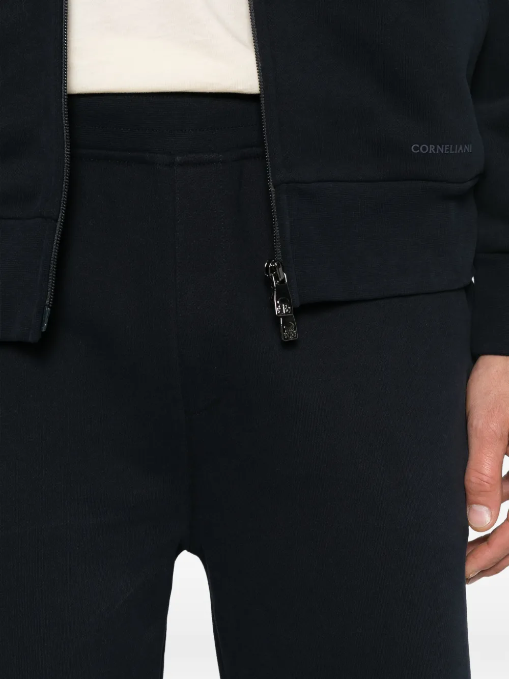 Corneliani Trainingsbroek met elastische taille Blauw