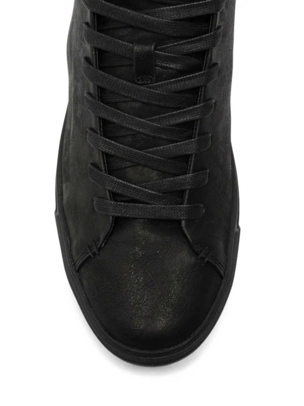 Crime London Kane high-top panelled sneakers Zwart