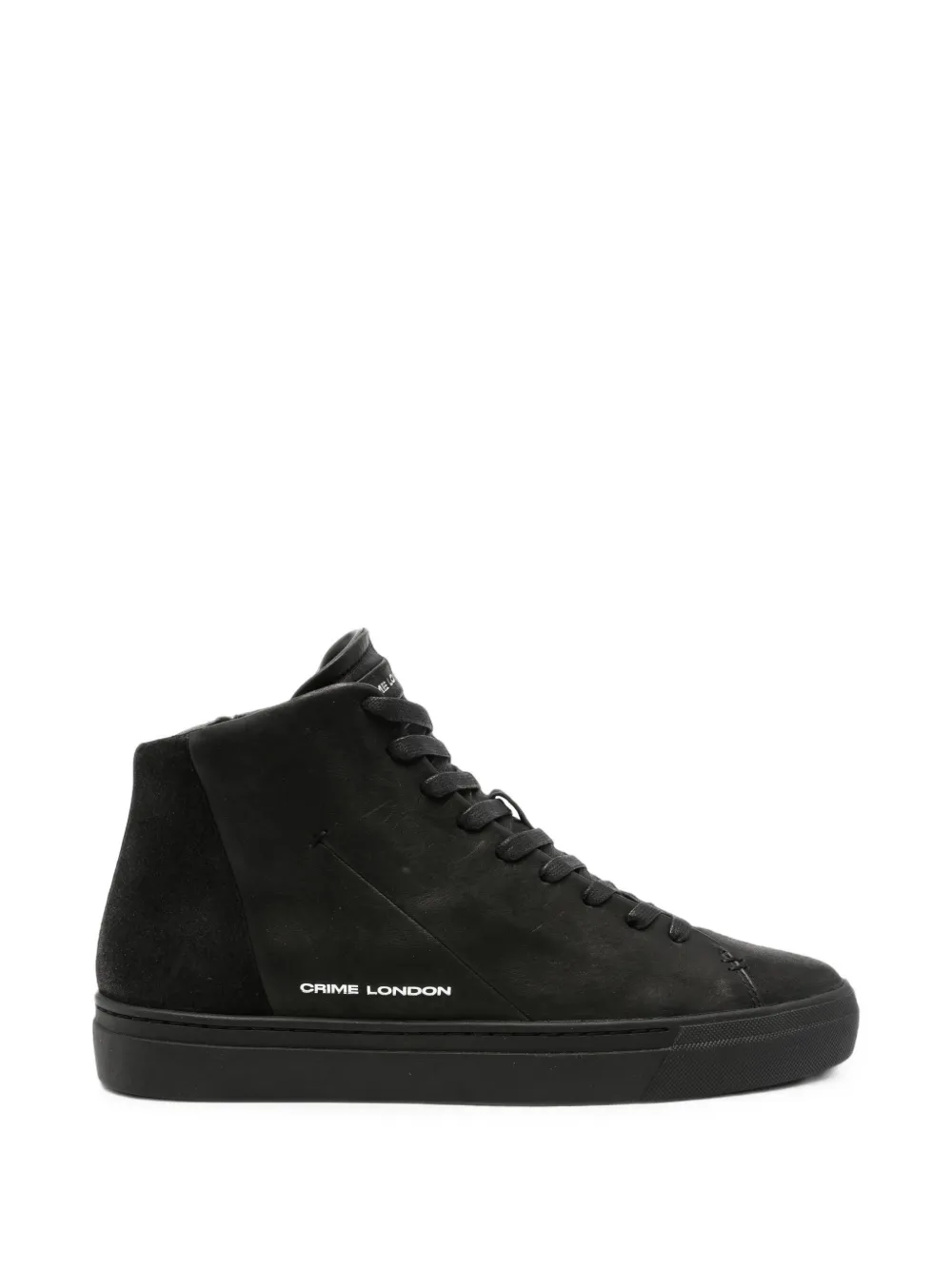 Crime London Kane high-top panelled sneakers - Nero