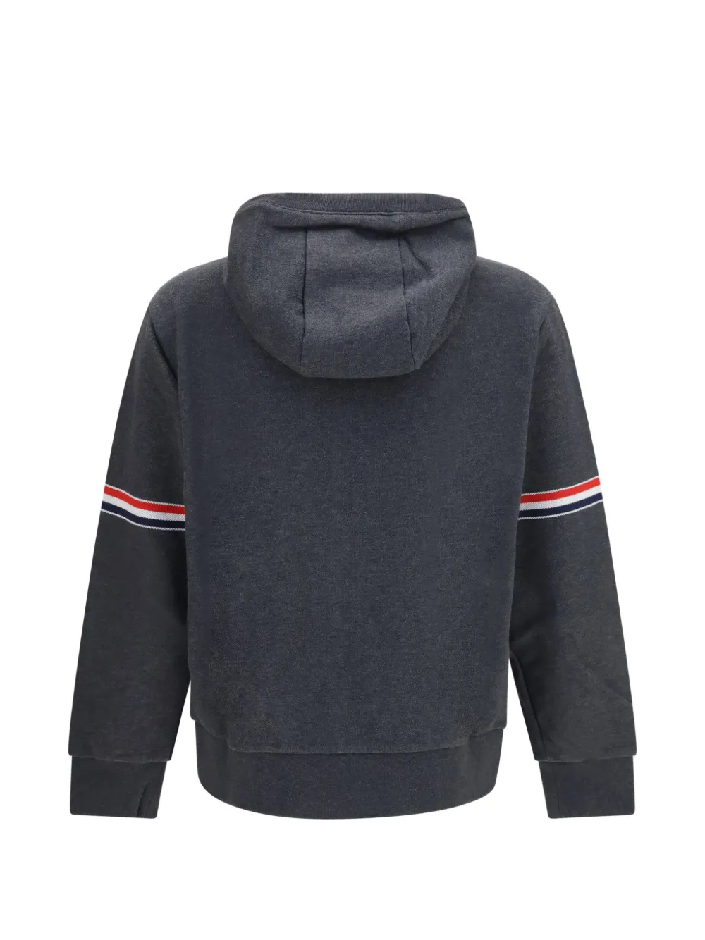 Thom Browne 4-Bar piqué hoodie Grijs
