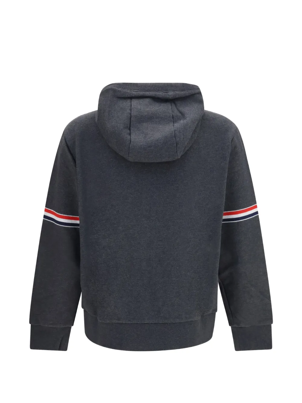 Thom Browne 4-Bar piqué hoodie Grijs