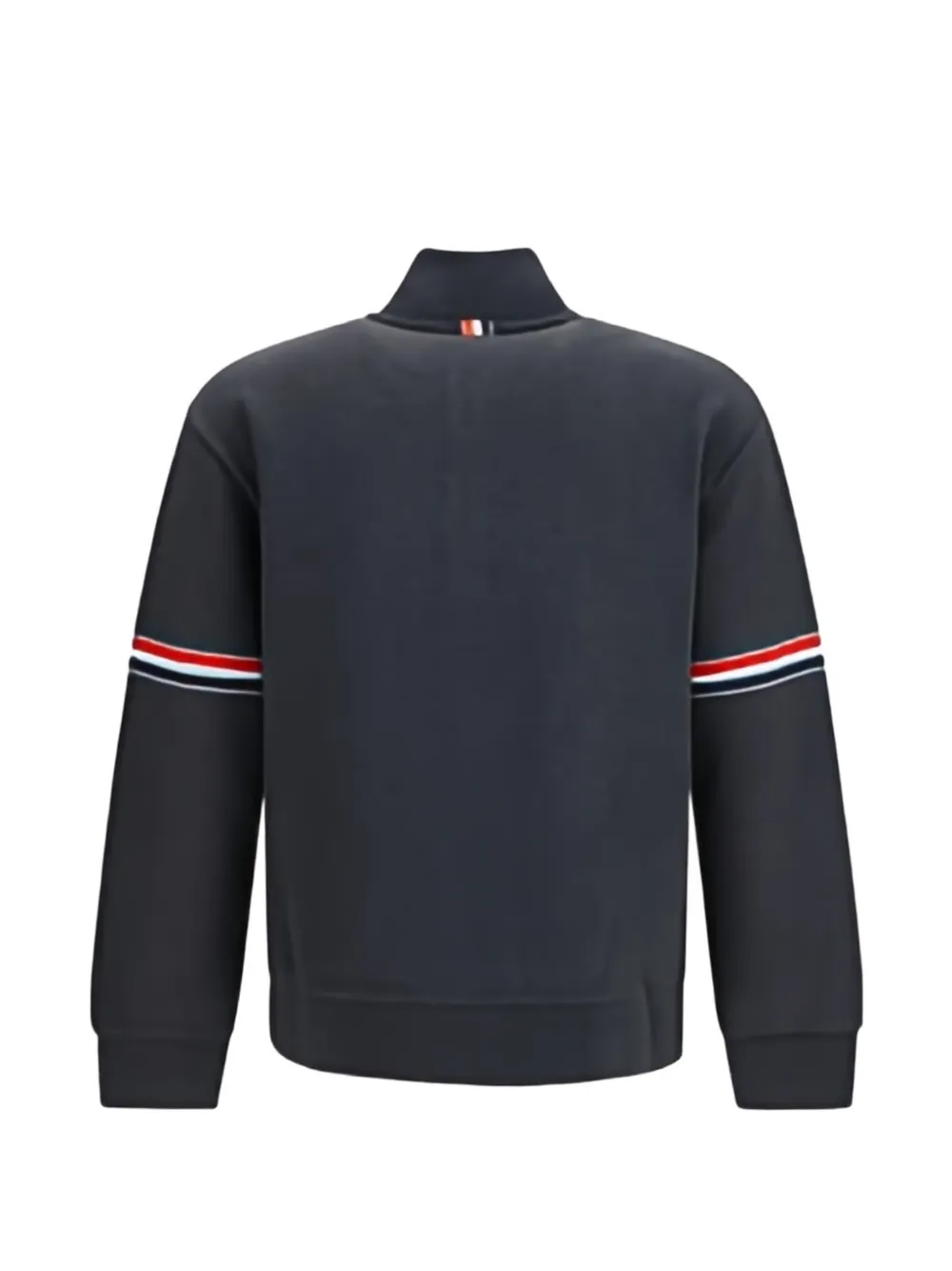 Thom Browne Funnel-neck Buttoned Sweater In 그레이