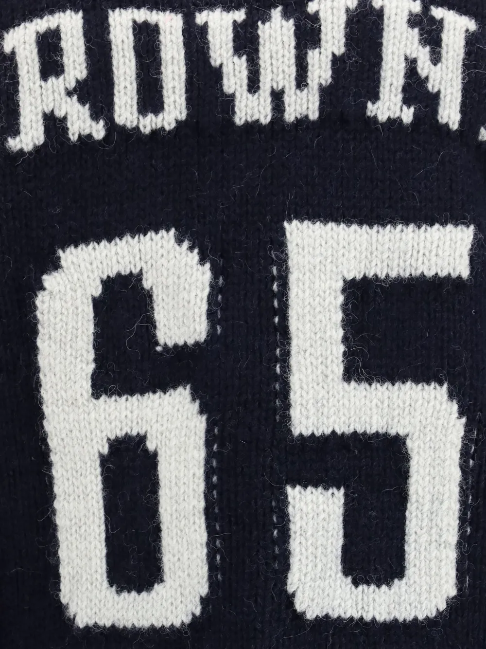 Thom Browne 65 intarsia jack Blauw