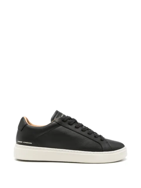 Crime London logo-print leather sneakers
