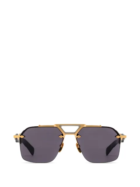Jacques Marie Mage Silverton geometric-frame sunglasses
