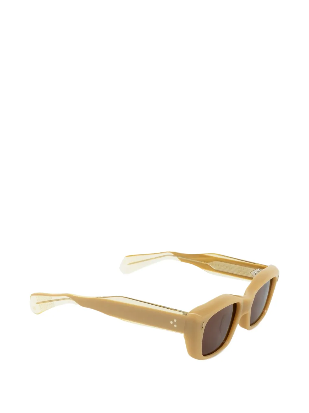 Jacques Marie Mage Corniche Rectangle-frame Sunglasses in Neutrals, view 2