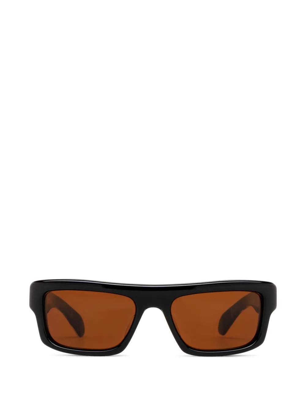 Jacques Marie Mage Cleavon 57 Sonnenbrille mit eckigem Gestell - Schwarz