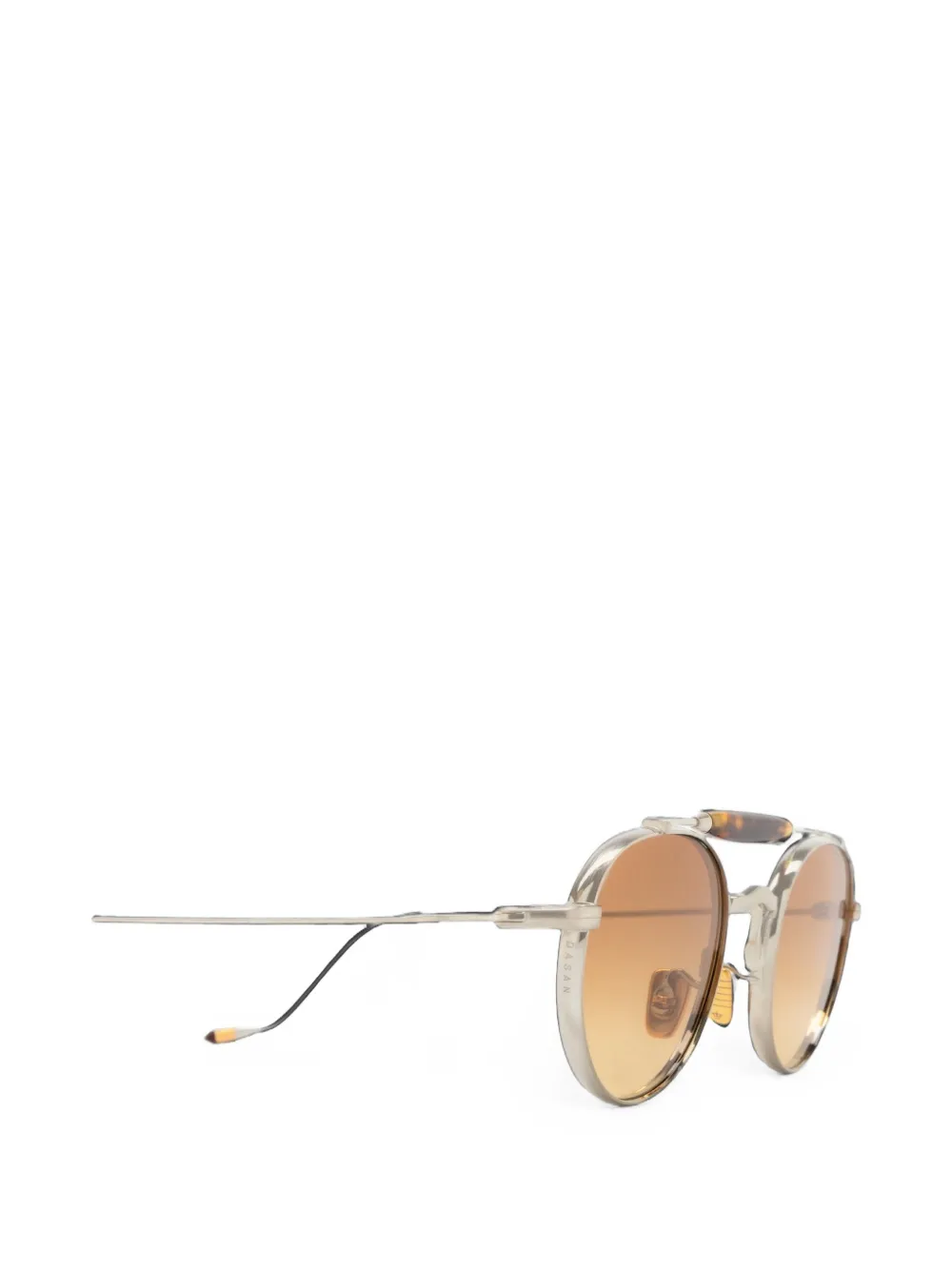 Jacques Marie Mage Dasan zonnebril met rond montuur Zilver