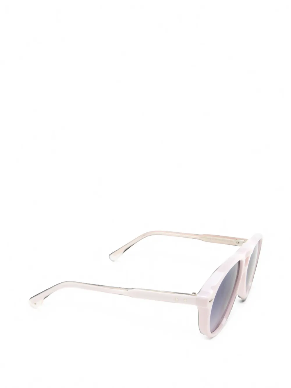 Jacques Marie Mage Valkyrie pilot-frame sunglasses Beige