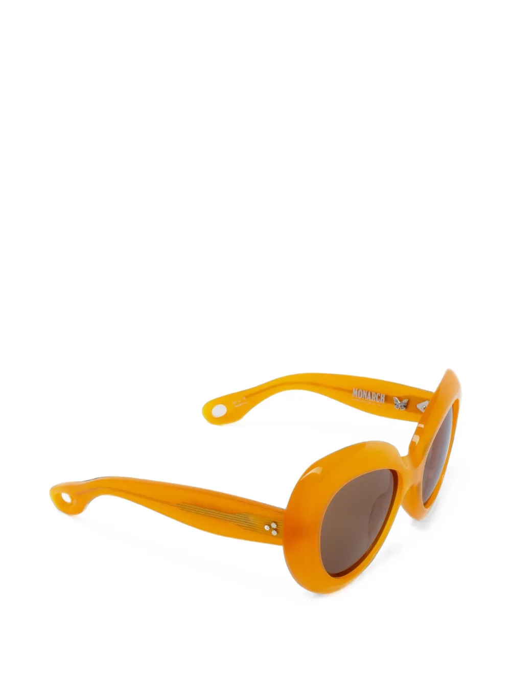 Jacques Marie Mage Monarch round-frame sunglasses Oranje