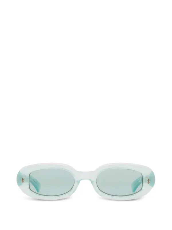 Jacques Marie Mage Besset Oval-frame Sunglasses in Green