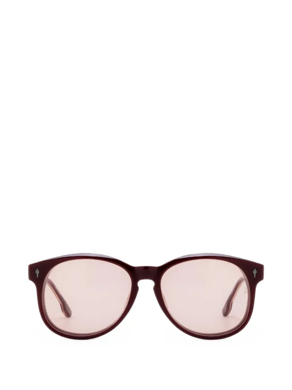 Jacques Marie Mage Kay Round-frame Sunglasses in Red