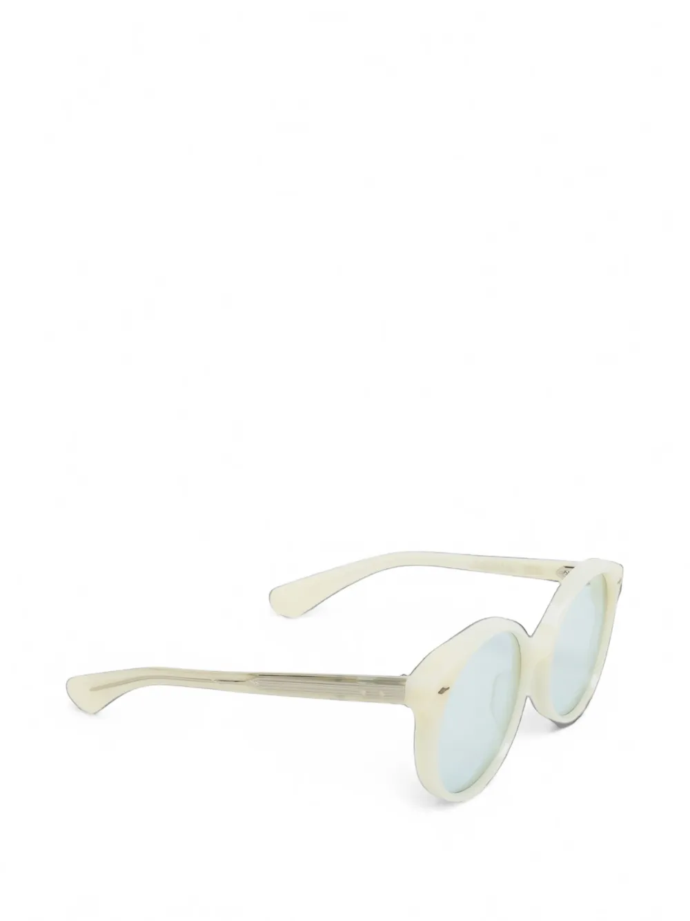 Jacques Marie Mage Factory zonnebril met rond montuur Beige