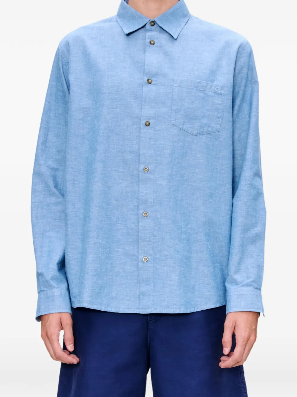 A.P.C. Harris overhemd Blauw