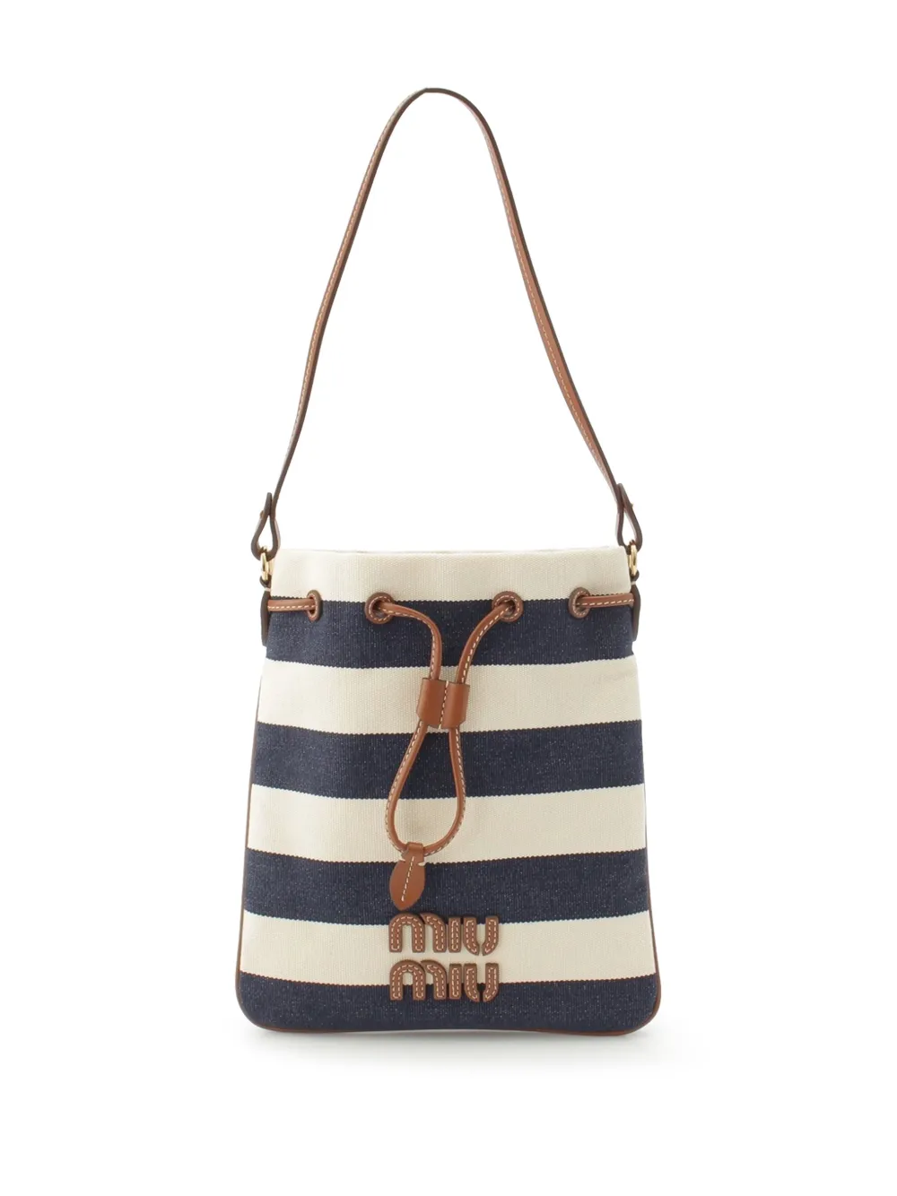 Miu Miu Pre-Owned sac à main en toile à logo (2010-2026) - Bleu