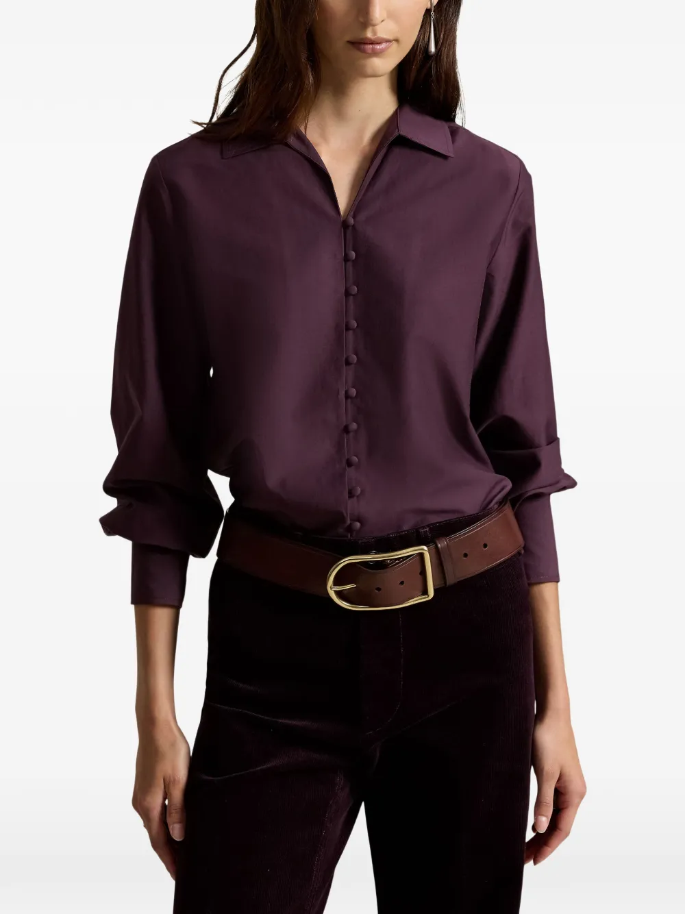 Polo Ralph Lauren Blouse met ballonmouwen Paars
