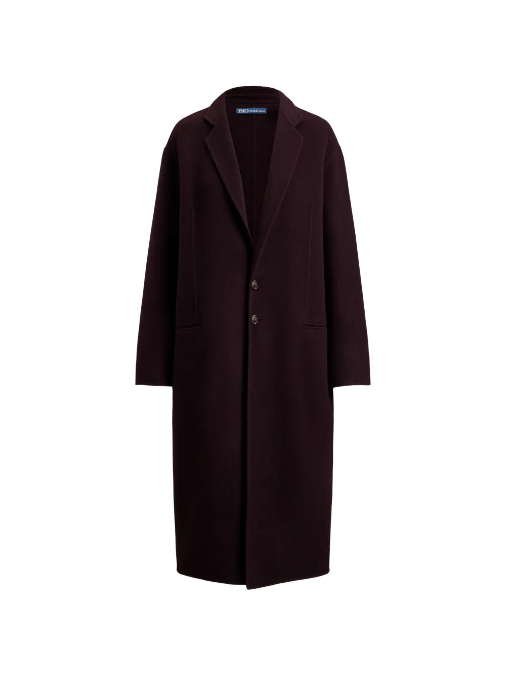 Polo Ralph Lauren Single-breasted Wool Coat In Purple