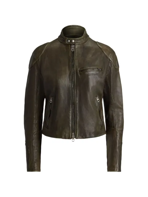 Ralph Lauren Collection Orman quilted-sleeve leather jacket