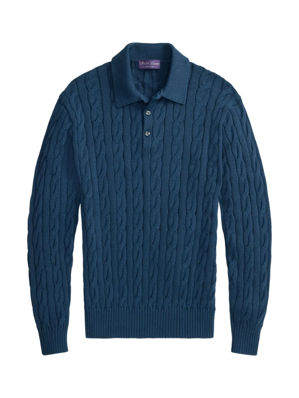 Ralph Lauren Purple Label Kabelgebreide trui Blauw