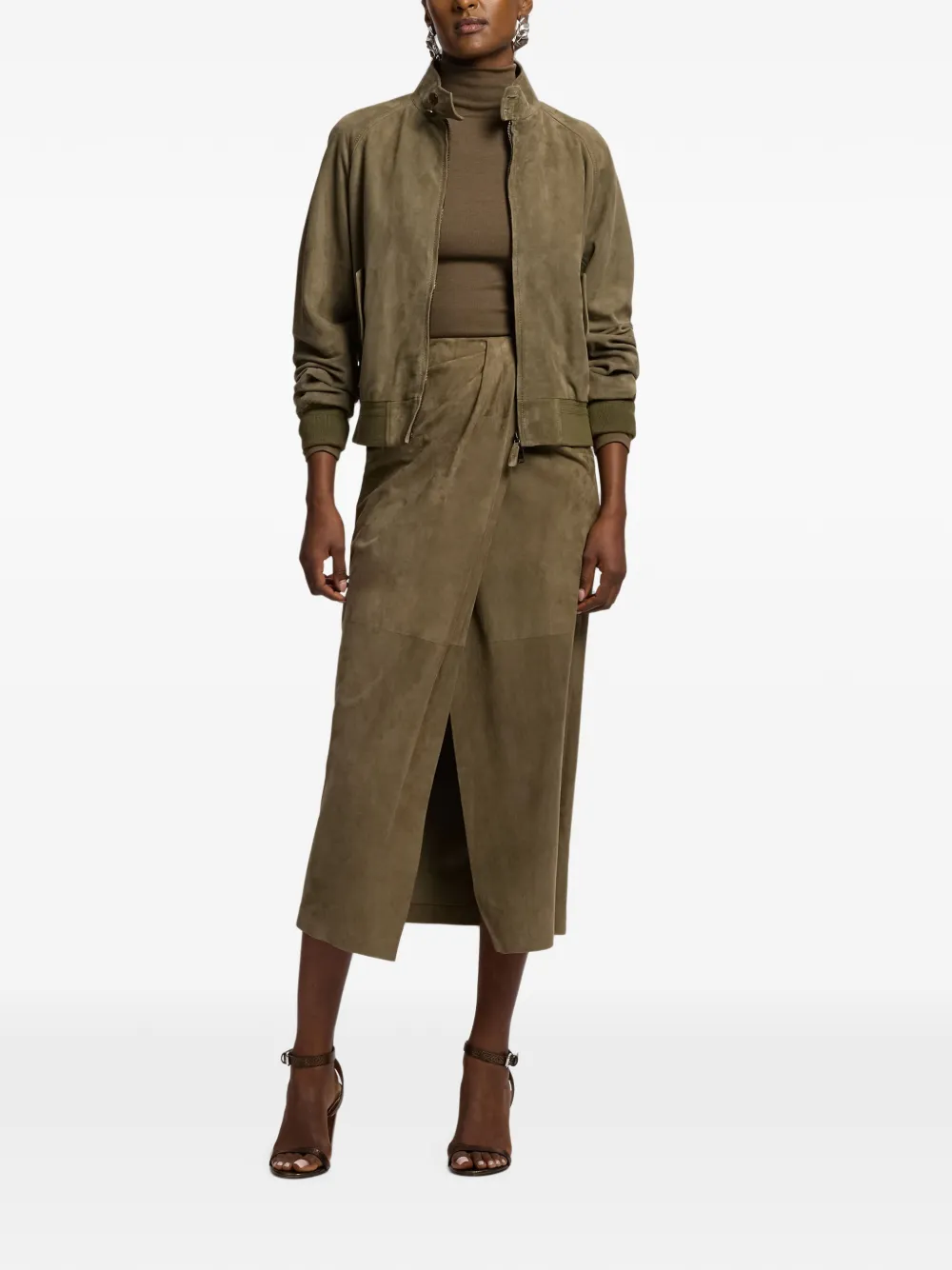 Ralph Lauren Collection Perrie suède jack Groen