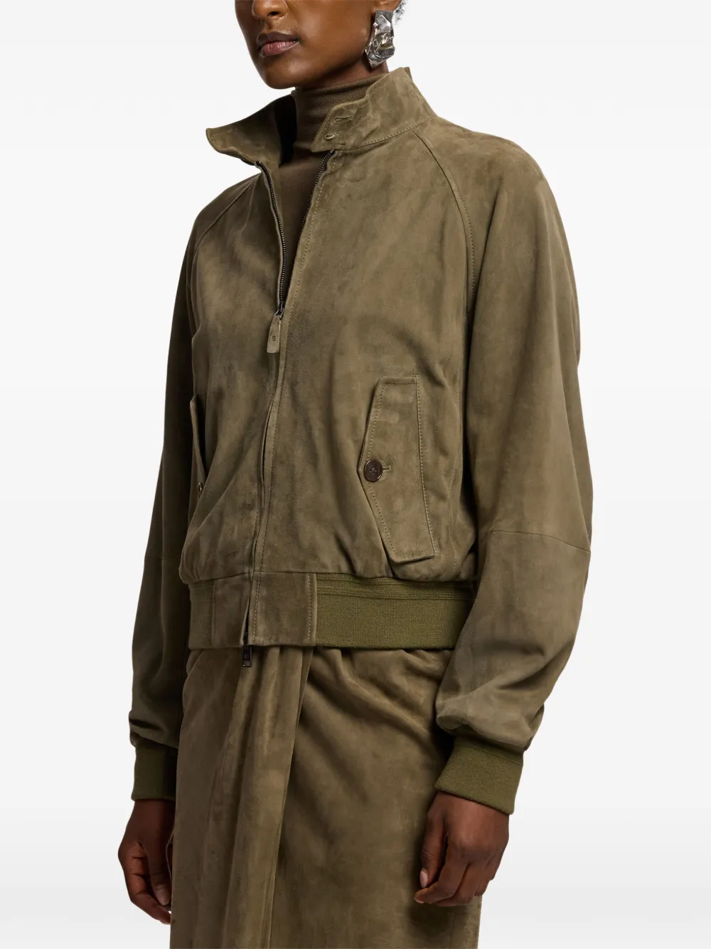 Ralph Lauren Collection Perrie suède jack Groen