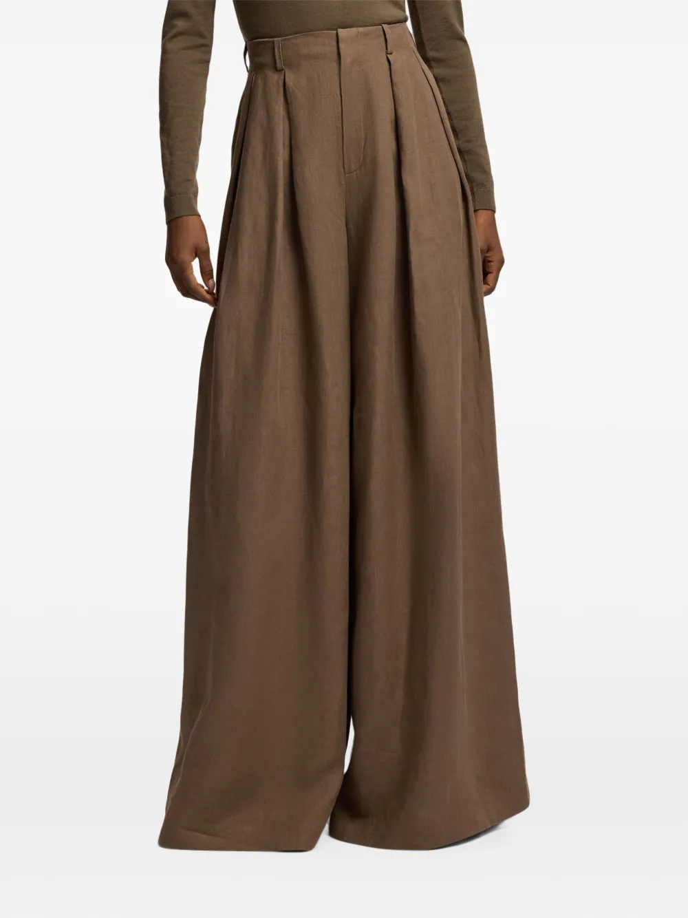Ralph Lauren Collection pleated palazzo pants Bruin