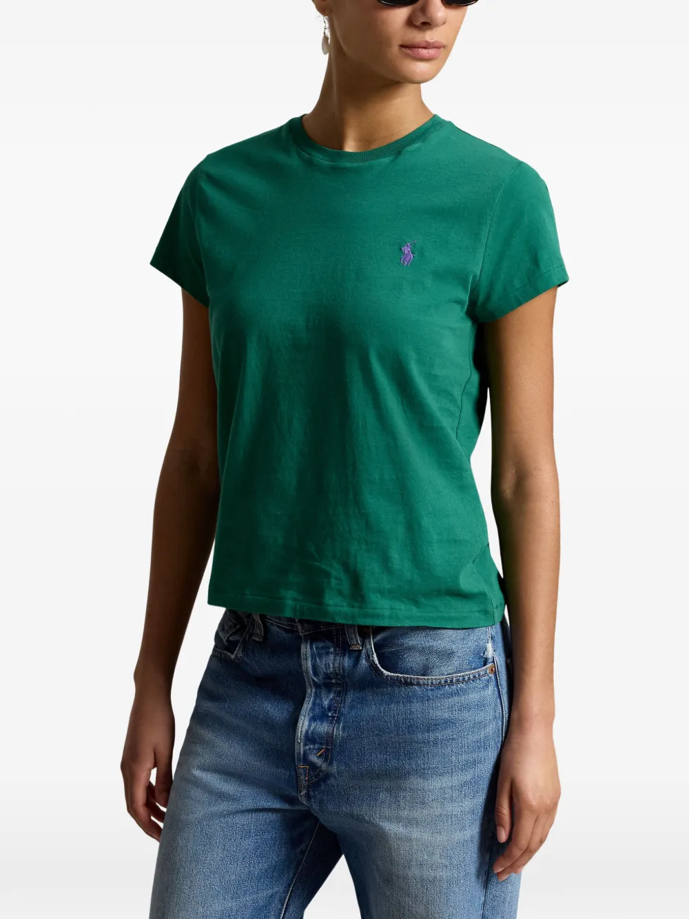 Polo Ralph Lauren Classic-fit jersey katoenen T-shirt met ronde hals Groen