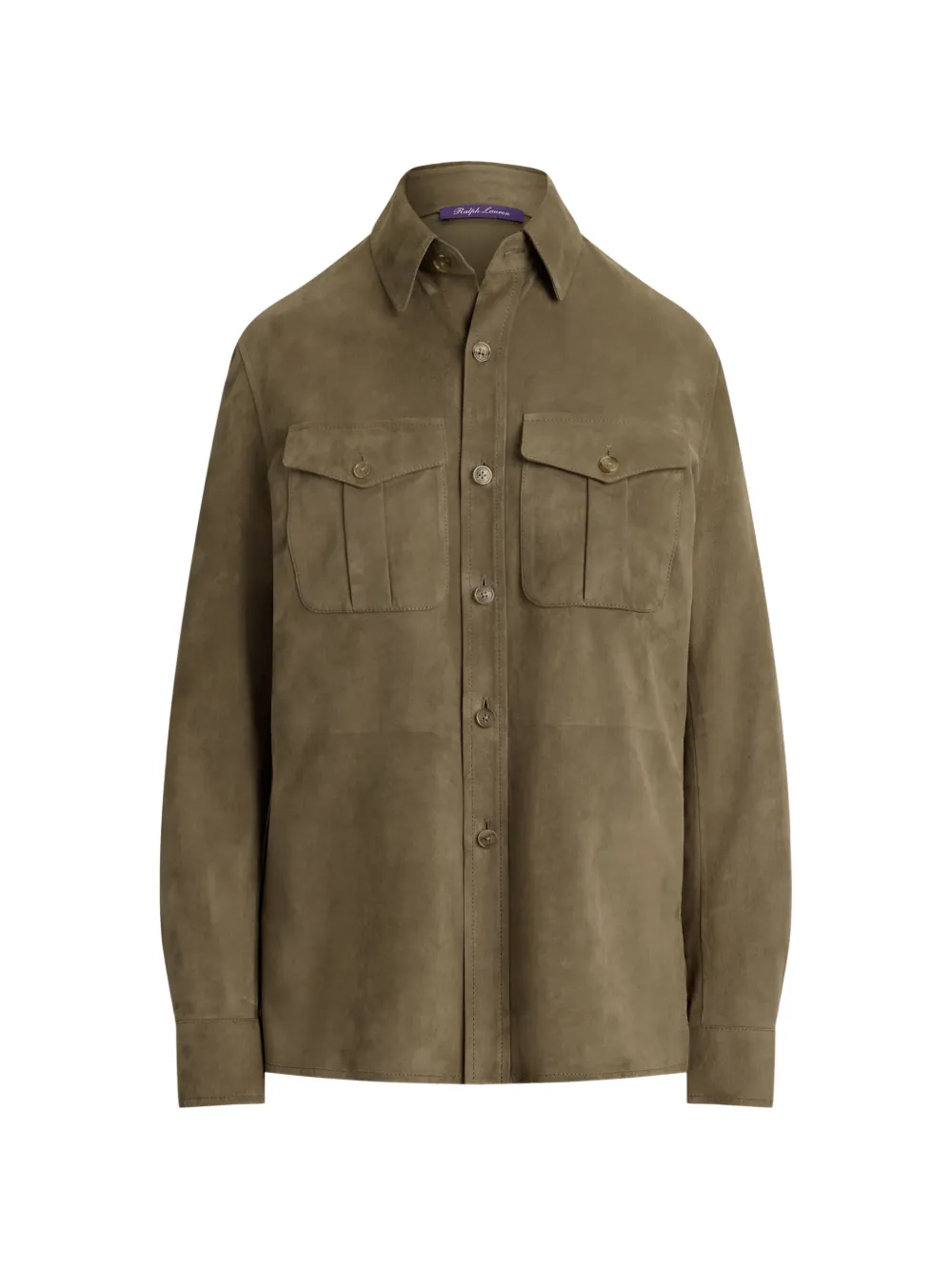 Ralph Lauren Collection button-up suede shirt