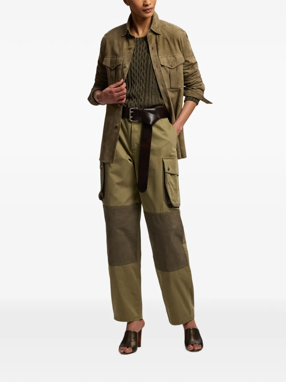 Ralph Lauren Collection Button-up blouse Groen