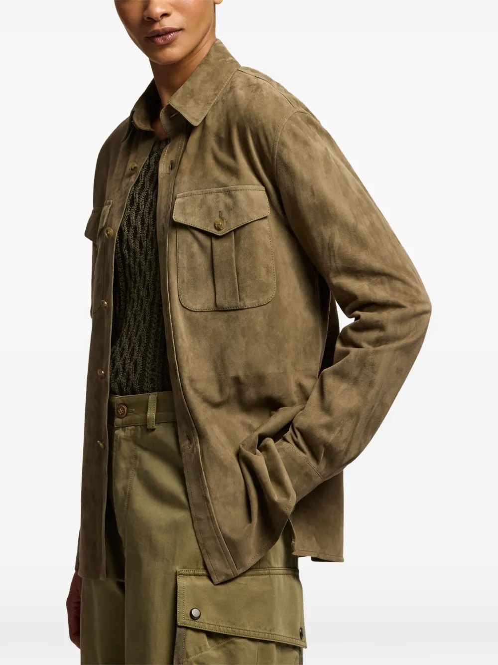 Ralph Lauren Collection Button-up blouse Groen