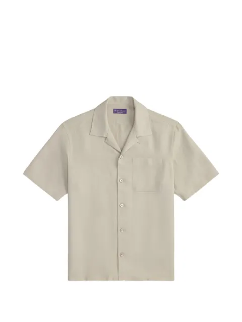 Ralph Lauren Purple Label short-sleeved camp-collar shirt