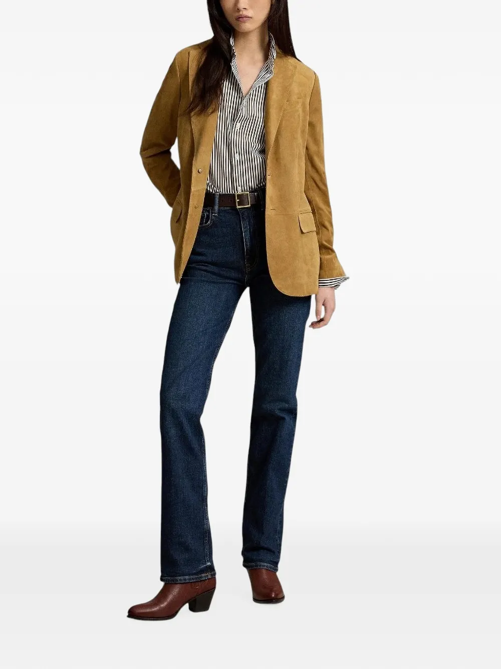 Polo Ralph Lauren Gestreept katoenen blouse Bruin