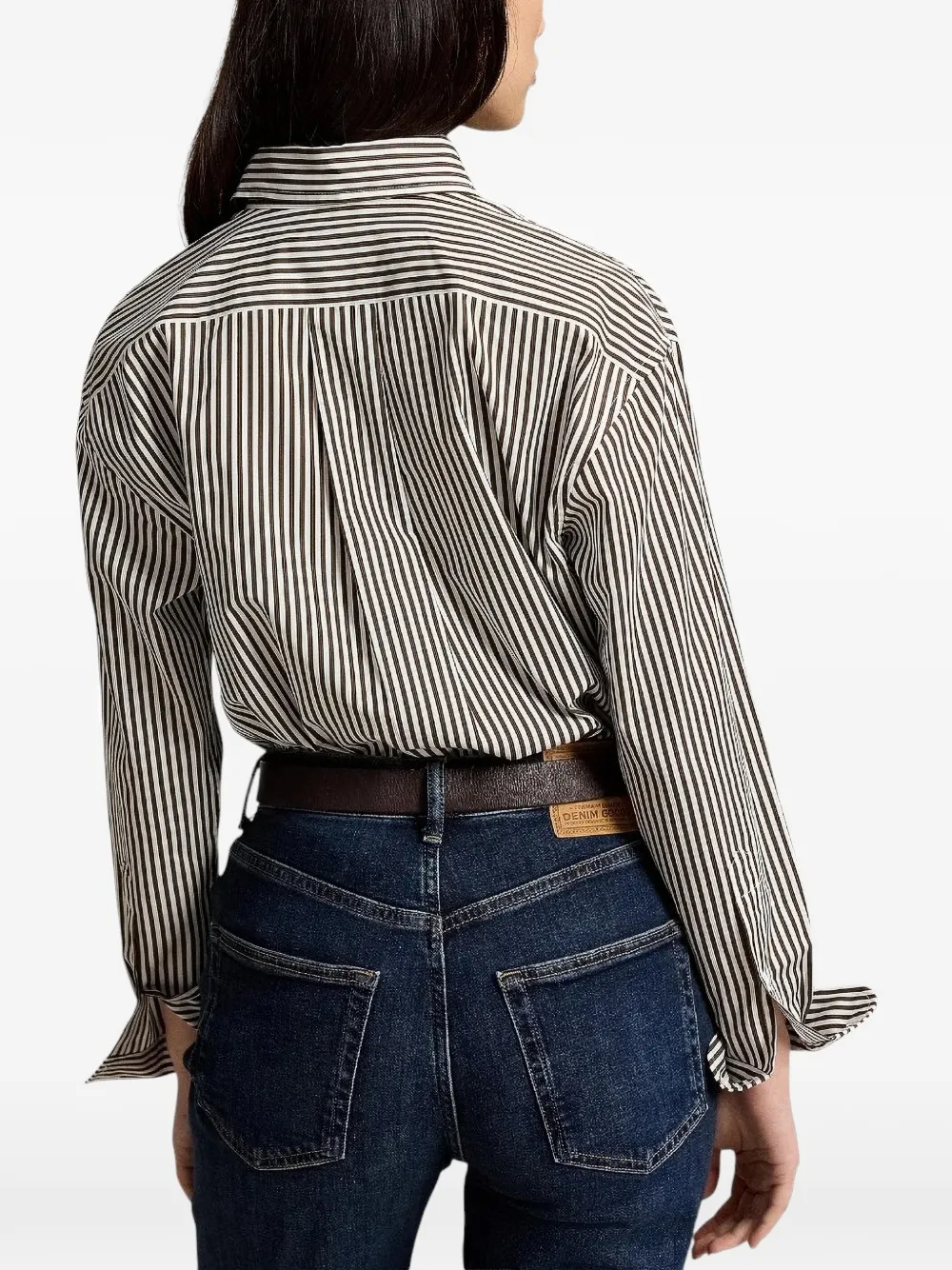 Polo Ralph Lauren Gestreept katoenen blouse Bruin