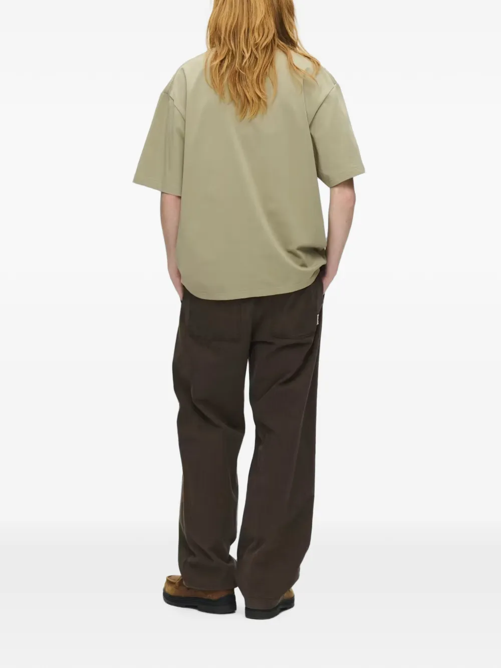 Wood Liam logo-print T-shirt Groen
