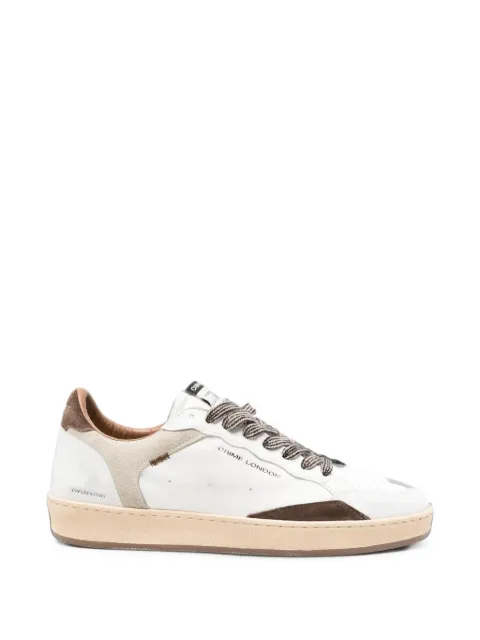 Crime London distressed-effect panelled sneakers