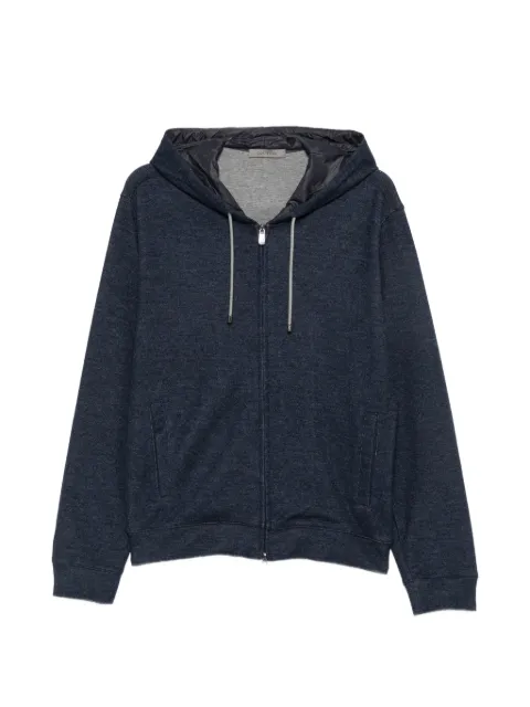 Corneliani zip-fastening hoodie