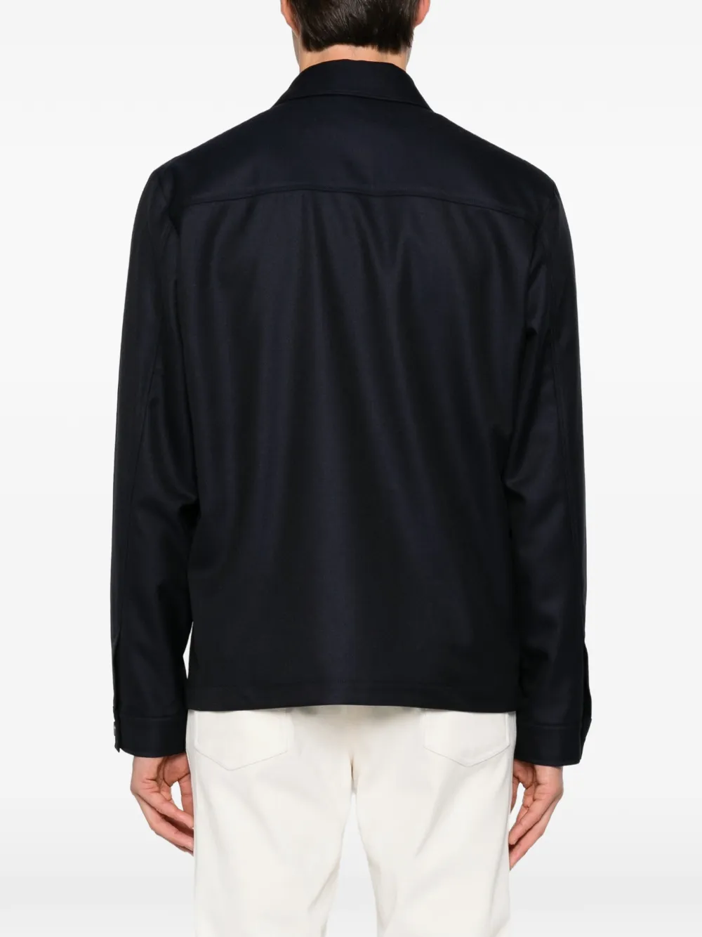 Corneliani Wollen jack Blauw
